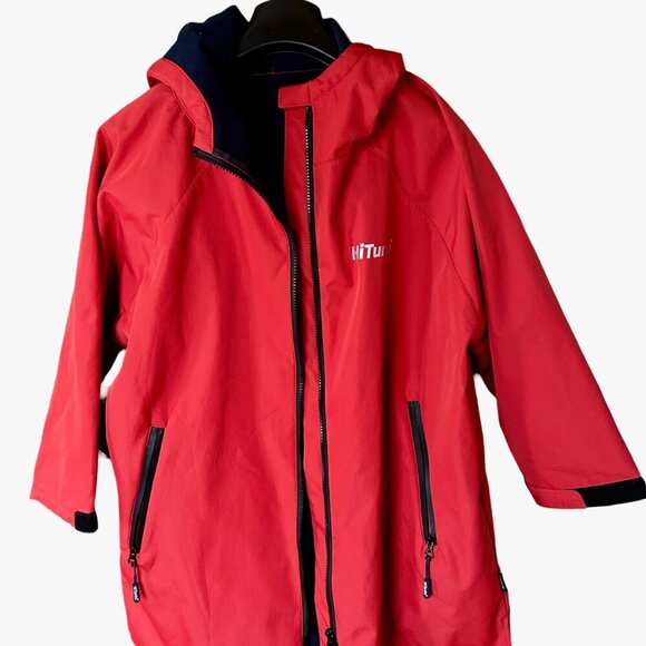 HiTurbo Kids Waterproof Changing Robe Red Ages 6 to teens